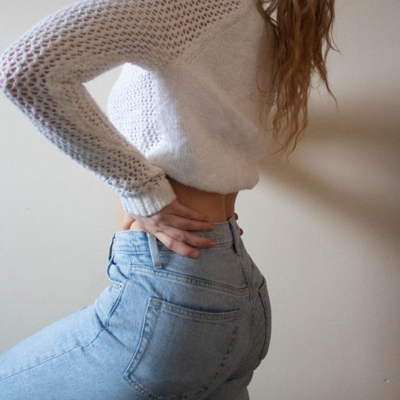 White full length sweater - Picture 2 of 11